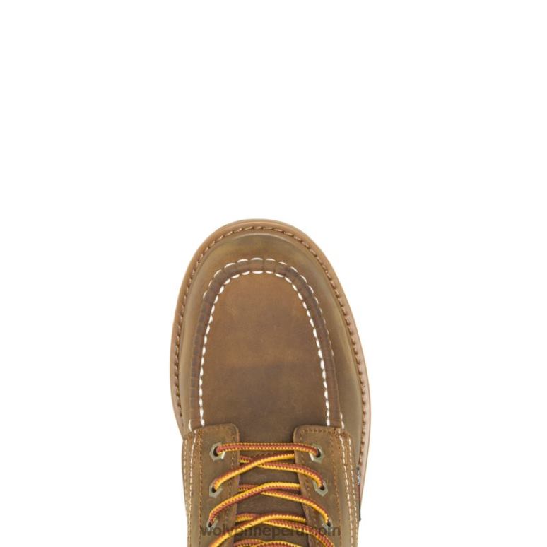 hombres L24N171 Wolverine broncearse Bota de trabajo Floorhand Moc Toe 6