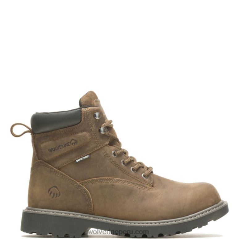 hombres L24N226 Wolverine grava Bota de trabajo con punta blanda de 6" con aislamiento para piso
