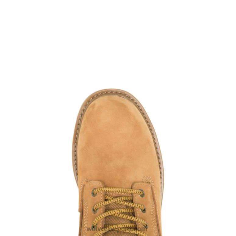 hombres L24N39 Wolverine trigo Bota de trabajo con punta de acero de 8