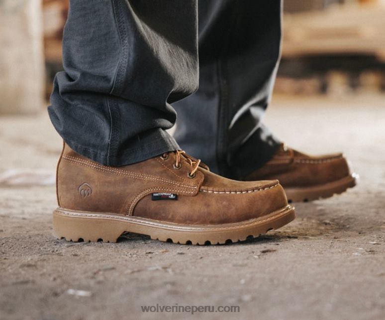 hombres L24N59 Wolverine broncearse Bota de trabajo Floorhand con punta de moc de 6