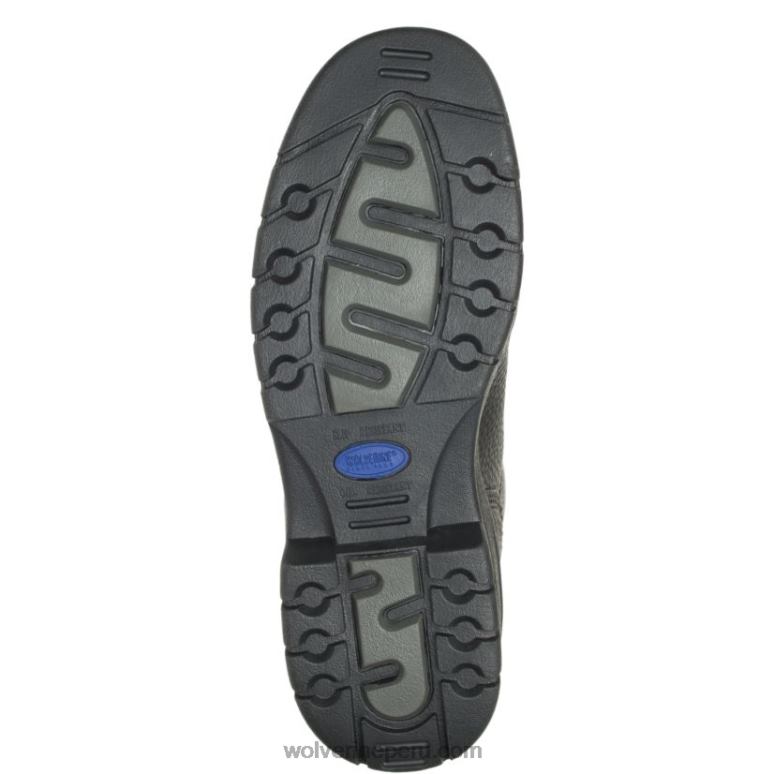hombres L24N84 Wolverine negro bota de trabajo marquette con punta de acero de 6
