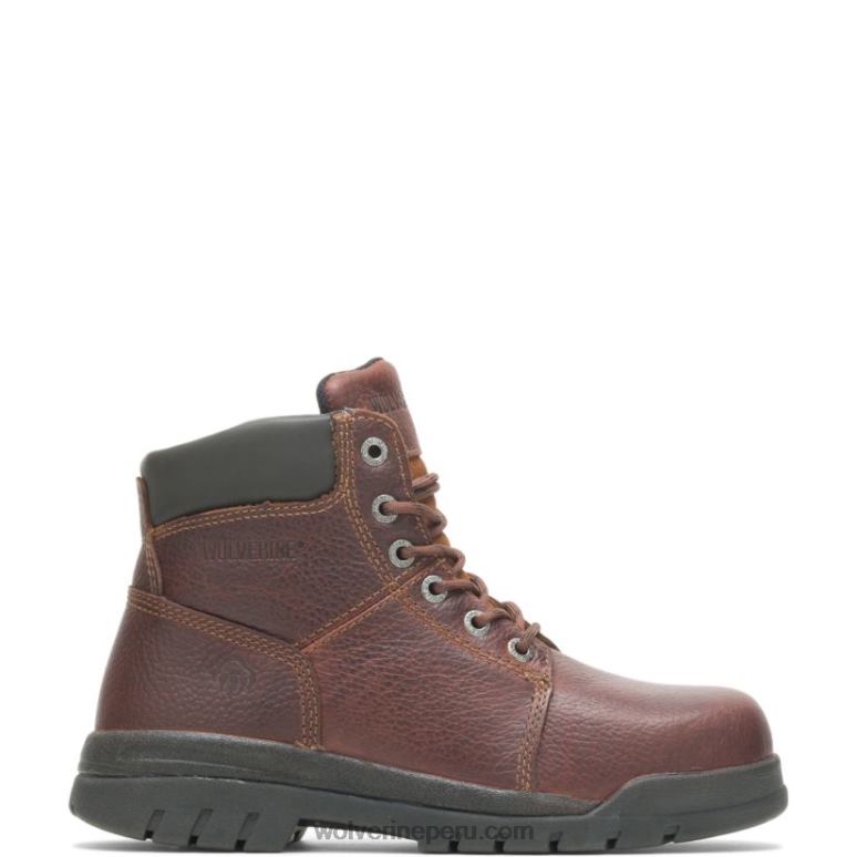 hombres L24N85 Wolverine nuez bota de trabajo marquette con punta de acero de 6"