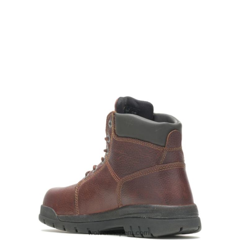 hombres L24N85 Wolverine nuez bota de trabajo marquette con punta de acero de 6