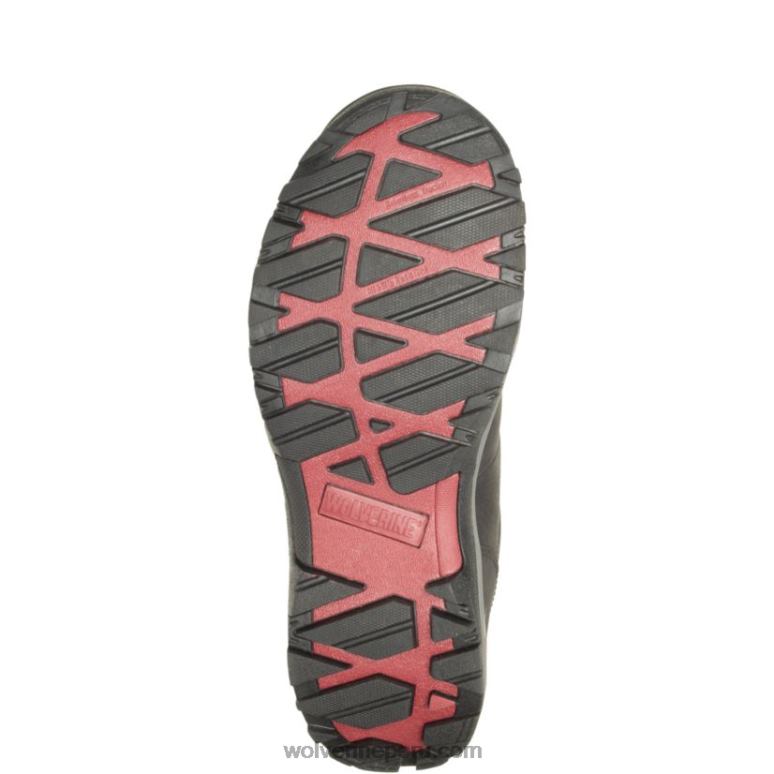 hombres L24N87 Wolverine negro bota de trabajo chisel de 6