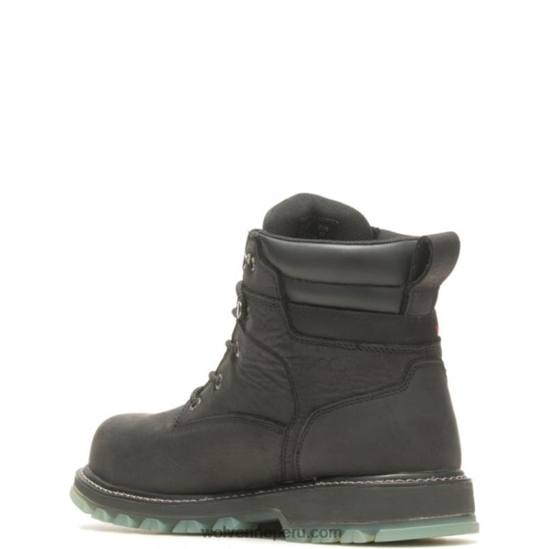 hombres L24N94 Wolverine negro Bota de trabajo Floorhand Lx de 6