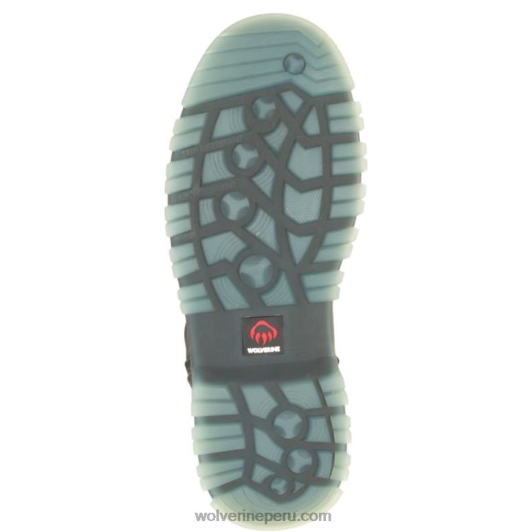 hombres L24N94 Wolverine negro Bota de trabajo Floorhand Lx de 6