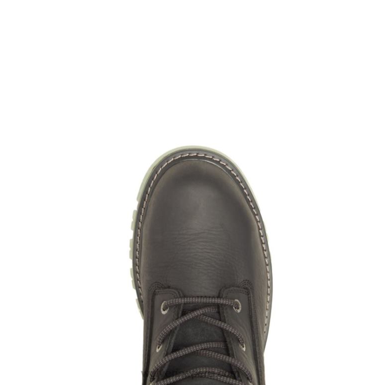 hombres L24N94 Wolverine negro Bota de trabajo Floorhand Lx de 6