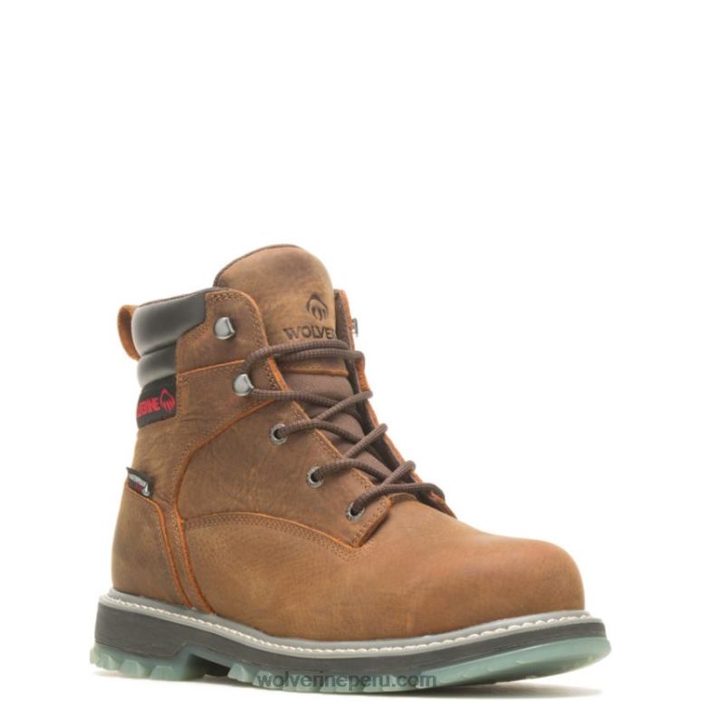 hombres L24N95 Wolverine sudán marrón Bota de trabajo Floorhand Lx de 6