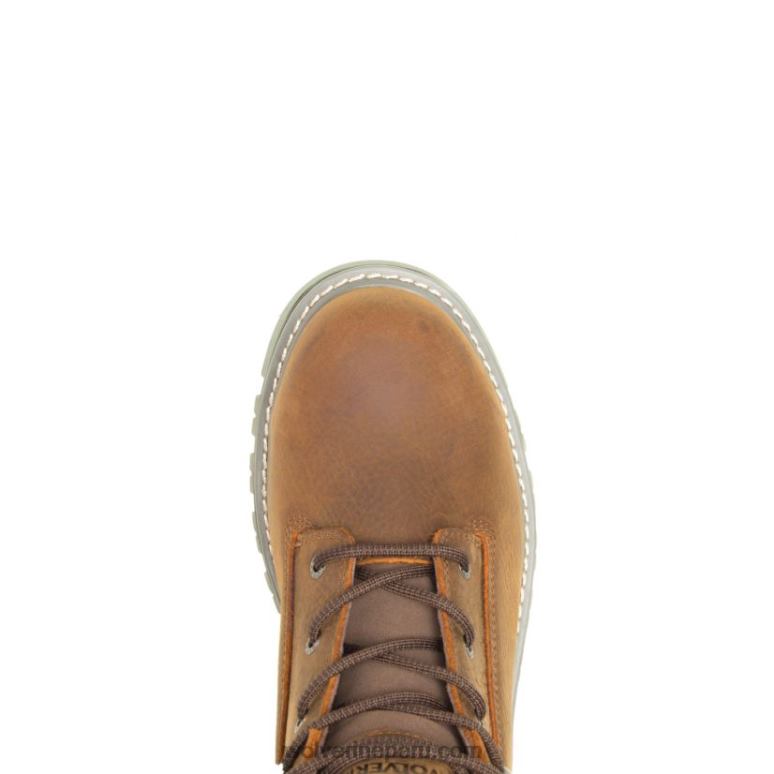 hombres L24N95 Wolverine sudán marrón Bota de trabajo Floorhand Lx de 6