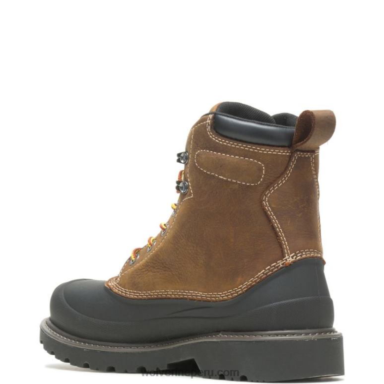 hombres L24N97 Wolverine marron oscuro Bota de trabajo Floorhand Swamp de 6