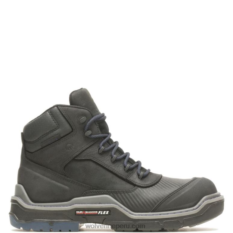 hombres L24N120 Wolverine negro bota de trabajo raider durashocks shield 6" carbonmax