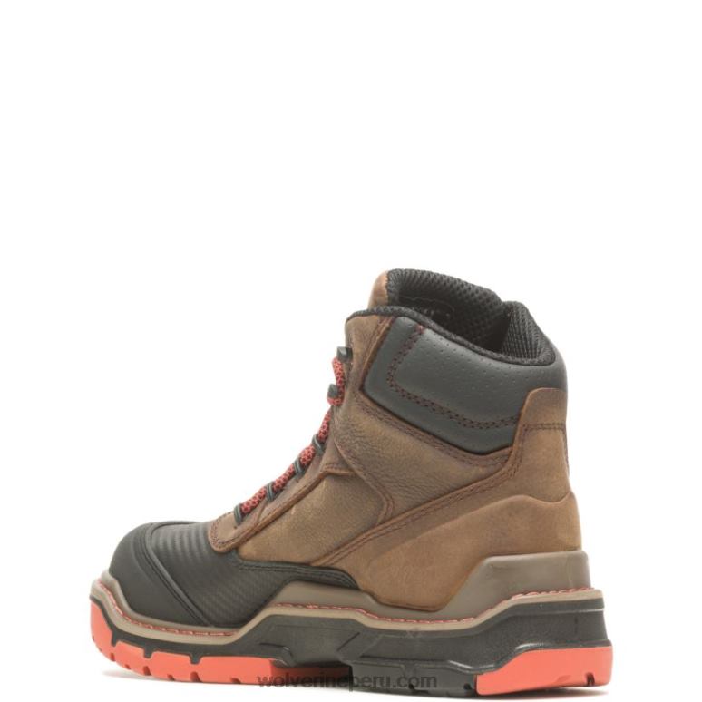 hombres L24N121 Wolverine marron oscuro bota de trabajo raider durashocks shield 6