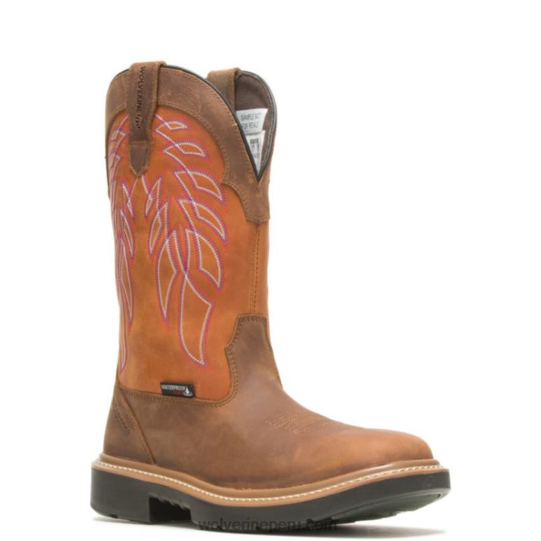 hombres L24N126 Wolverine Amarillo naranja botas de trabajo rancher durashocks carbonmax wellington