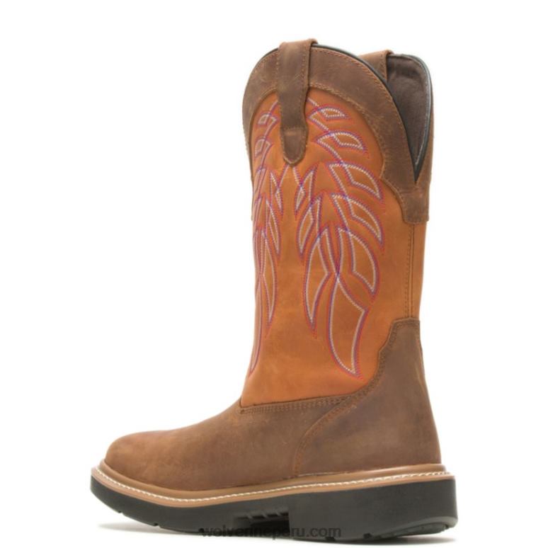 hombres L24N126 Wolverine Amarillo naranja botas de trabajo rancher durashocks carbonmax wellington