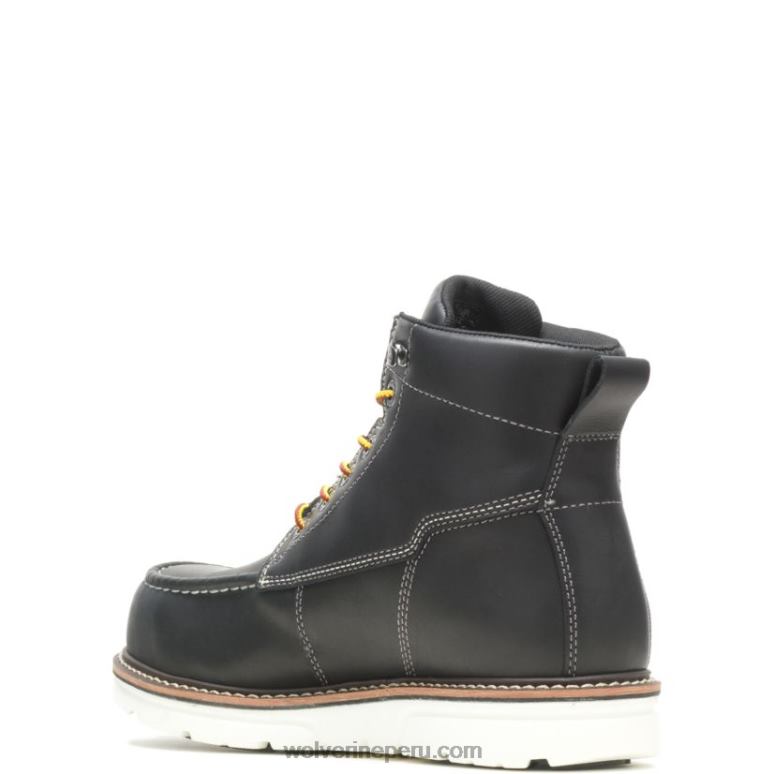 hombres L24N146 Wolverine blanco negro bota de trabajo i-90 durashocks moc-toe carbonmax 6