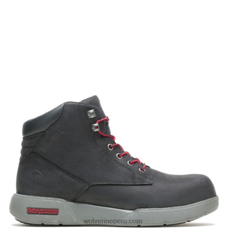 hombres L24N151 Wolverine negro bota kickstart durashocks 6" carbonmax