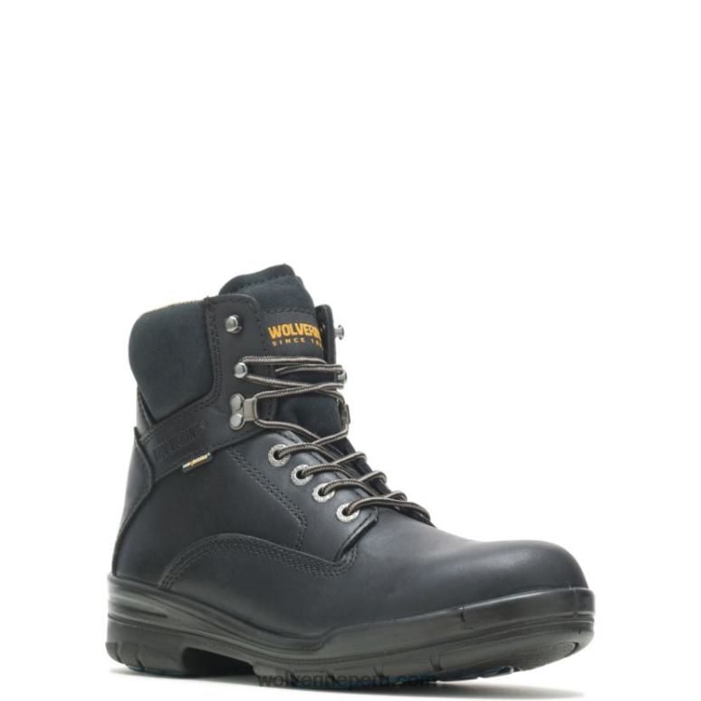 hombres L24N169 Wolverine negro bota de trabajo durashocks sr de fijación directa forrada de 6