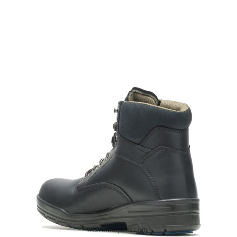 hombres L24N169 Wolverine negro bota de trabajo durashocks sr de fijación directa forrada de 6