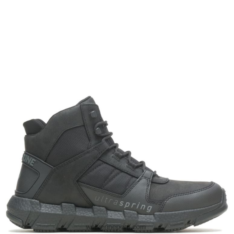 hombres L24N179 Wolverine negro bota de trabajo rev ultraspring durashocks con ventilación