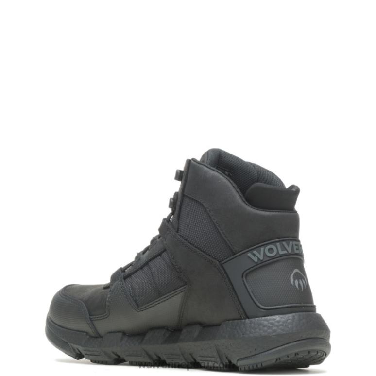 hombres L24N179 Wolverine negro bota de trabajo rev ultraspring durashocks con ventilación