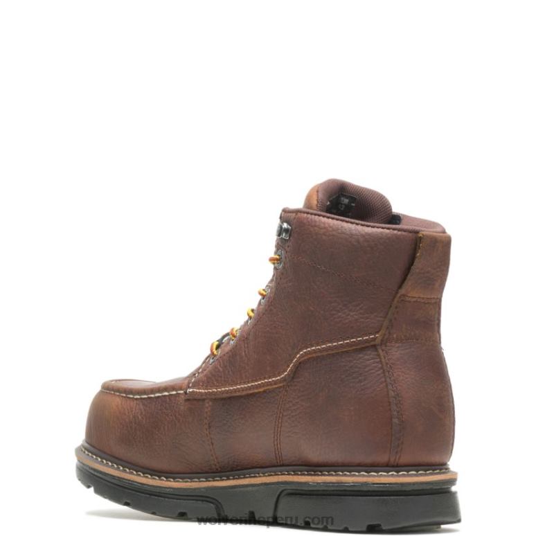 hombres L24N195 Wolverine marrón bota de trabajo i-90 durashocks moc-toe 6