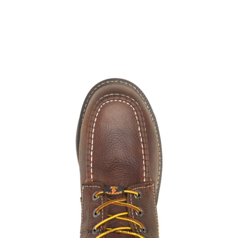 hombres L24N195 Wolverine marrón bota de trabajo i-90 durashocks moc-toe 6