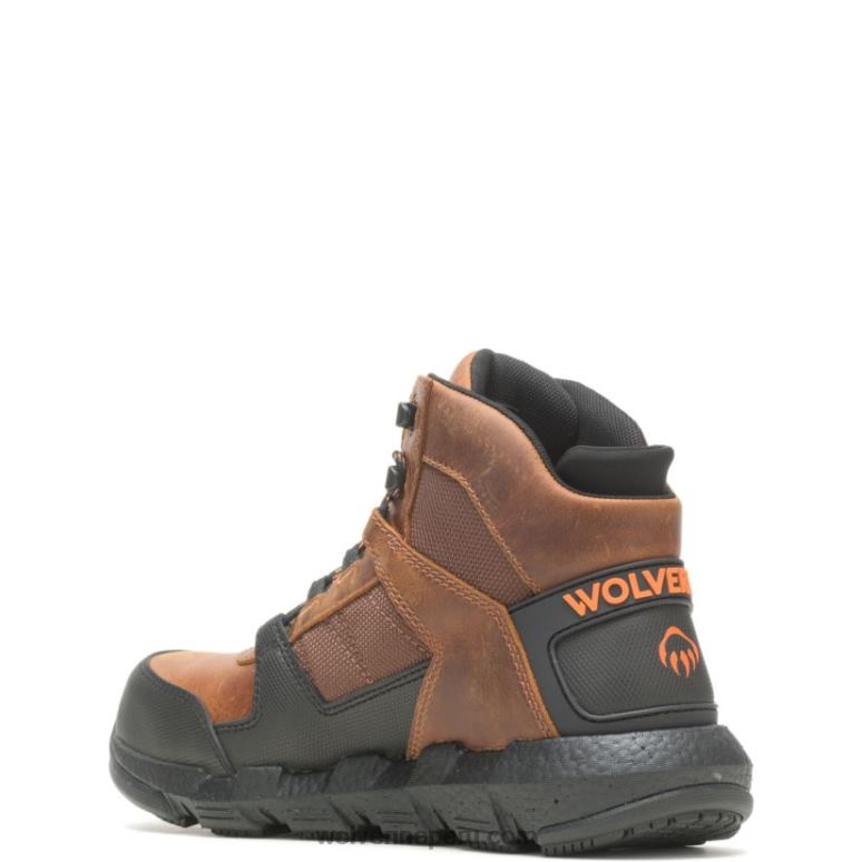 hombres L24N19 Wolverine tabaco bota de trabajo rev ultraspring durashocks vent carbonmax