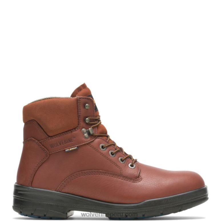 hombres L24N1 Wolverine marrón bota de trabajo durashocks sr con puntera de acero y fijación directa de 6"