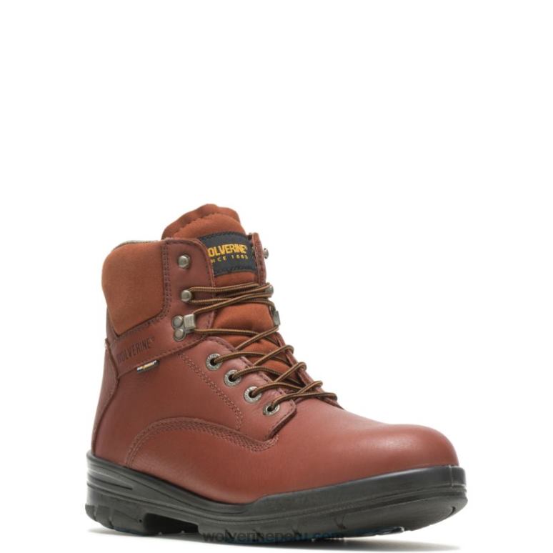 hombres L24N1 Wolverine marrón bota de trabajo durashocks sr con puntera de acero y fijación directa de 6