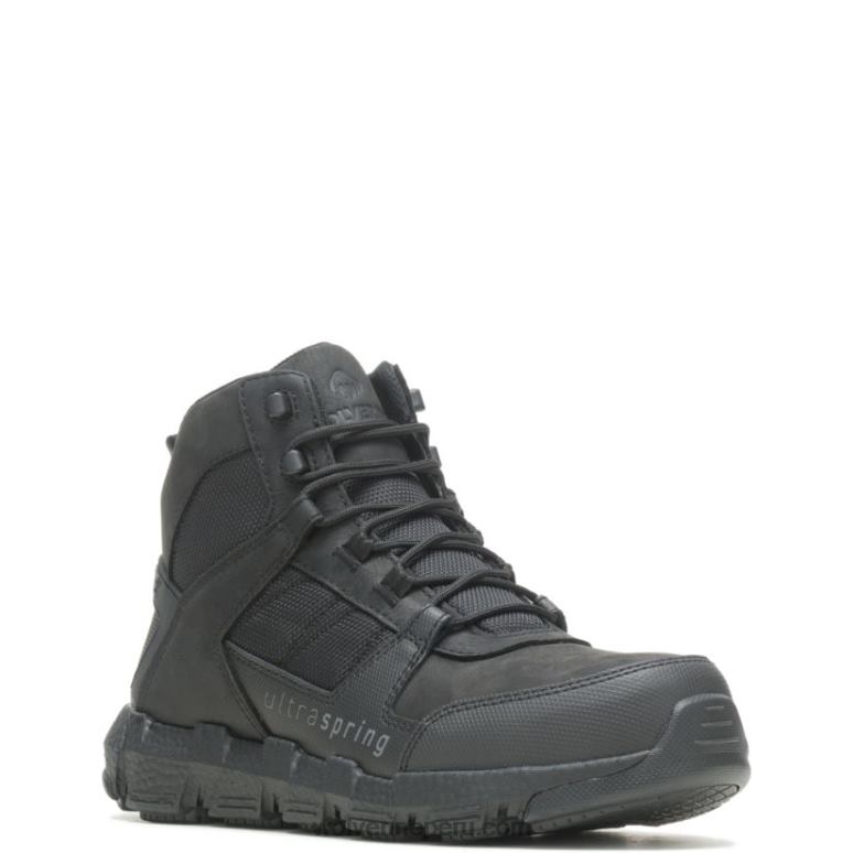 hombres L24N20 Wolverine negro bota de trabajo rev ultraspring durashocks vent carbonmax