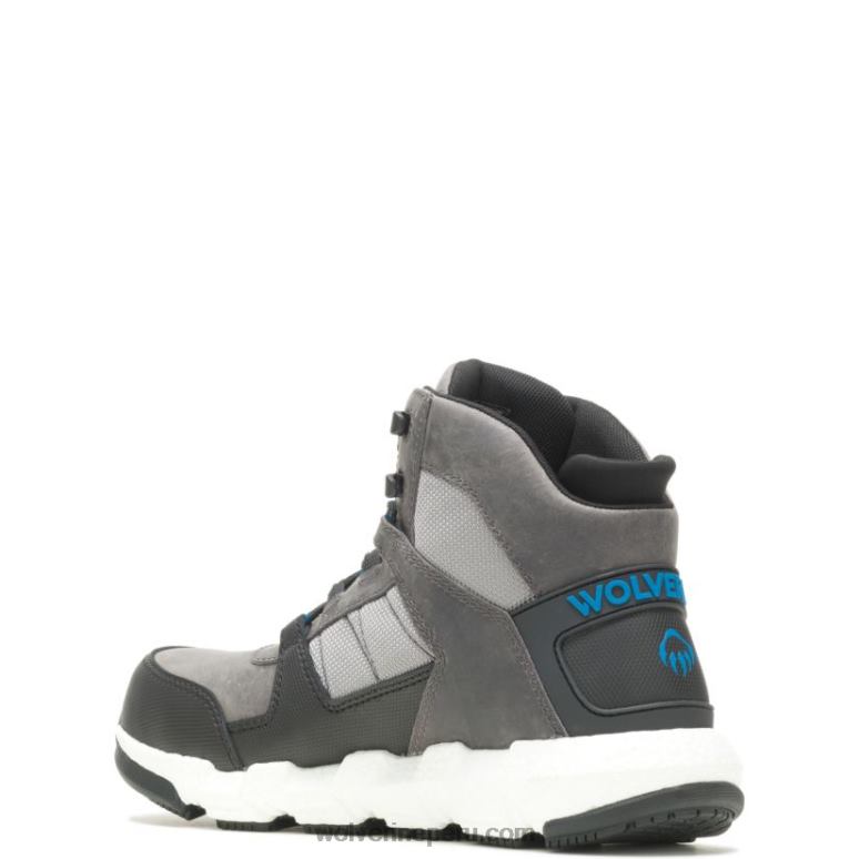 hombres L24N22 Wolverine gris bota de trabajo rev ultraspring durashocks vent carbonmax