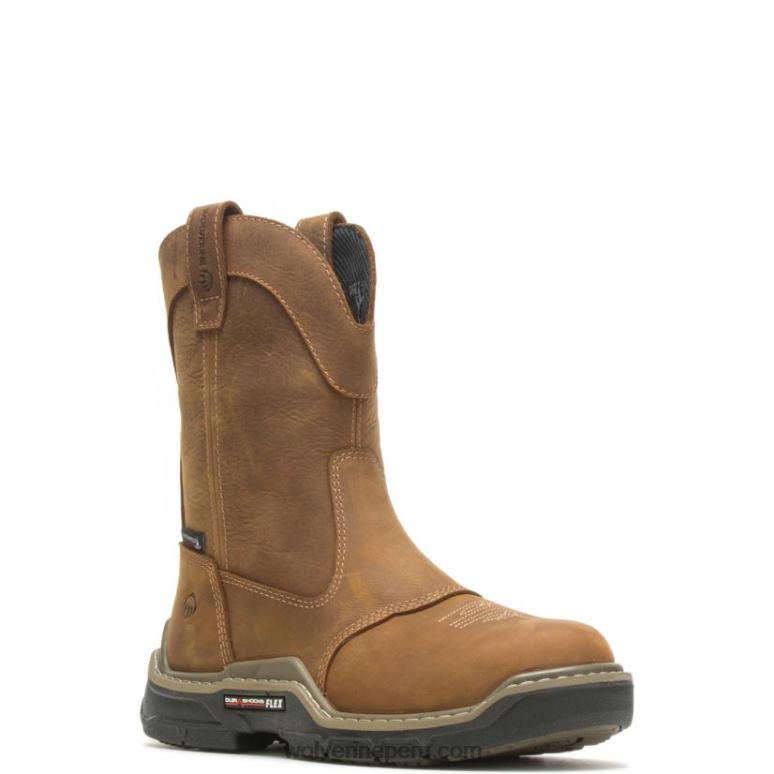 hombres L24N26 Wolverine marrón de verdad asaltante durashocks western carbonmax trabajo wellington