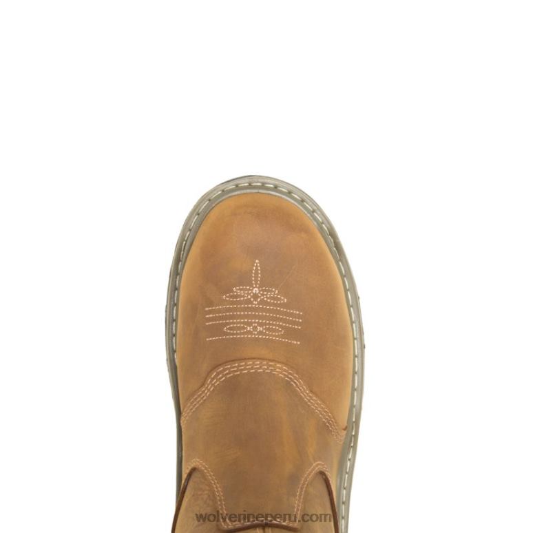 hombres L24N26 Wolverine marrón de verdad asaltante durashocks western carbonmax trabajo wellington