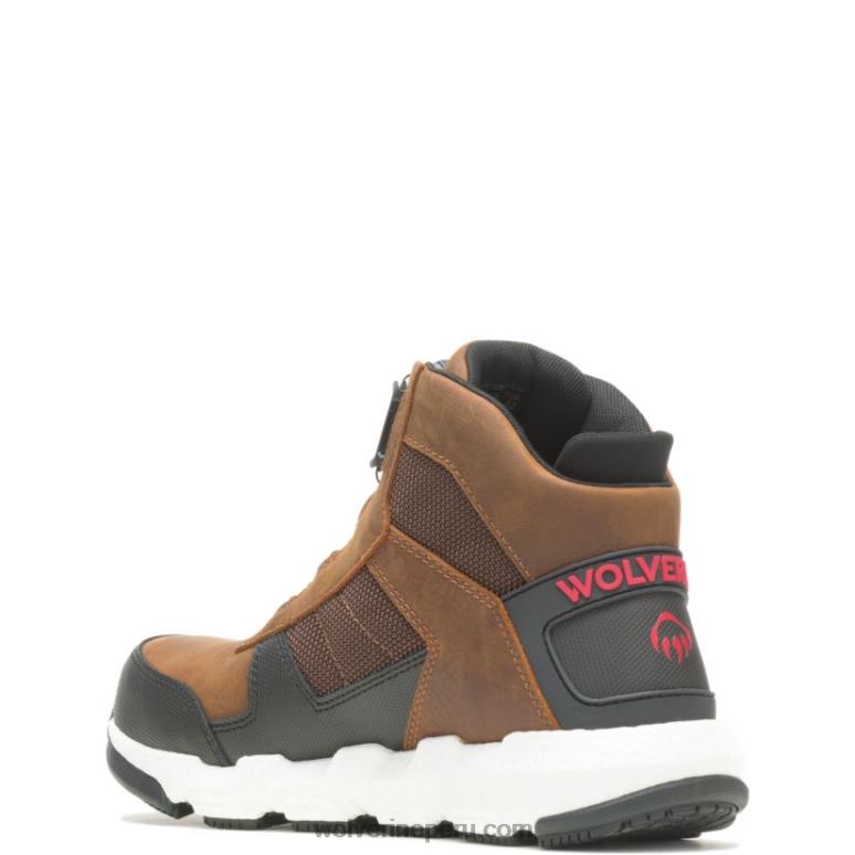 hombres L24N2 Wolverine marrón bota de trabajo rev boa ultraspring durashocks vent carbonmax