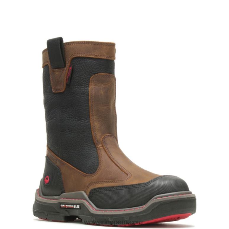 hombres L24N42 Wolverine marrón raider durashocks trabajo pesado carbonmax trabajo wellington