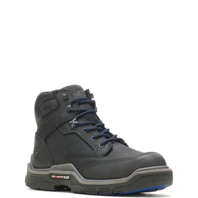 hombres L24N47 Wolverine negro bota de trabajo raider durashocks de 6
