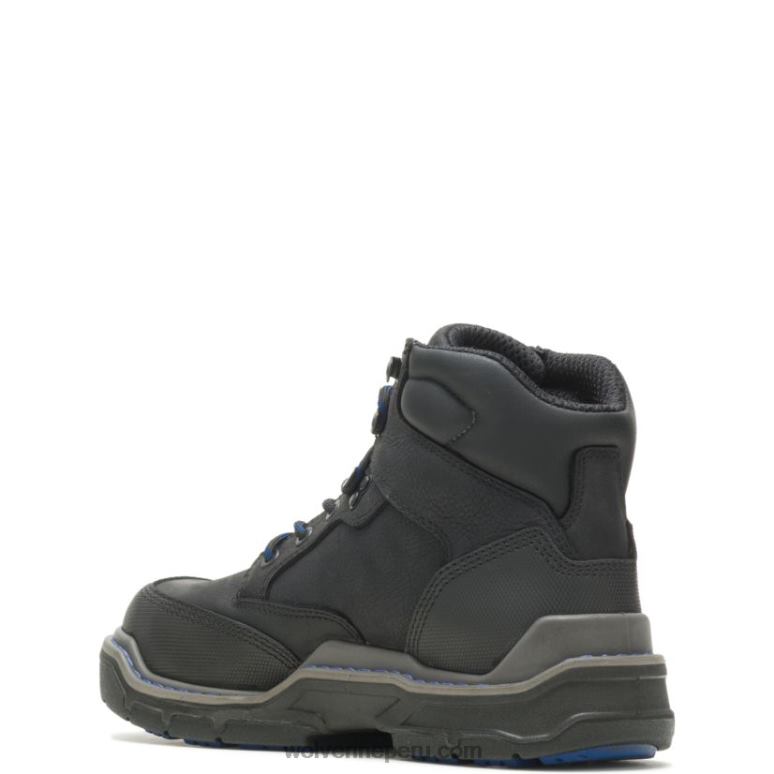 hombres L24N47 Wolverine negro bota de trabajo raider durashocks de 6
