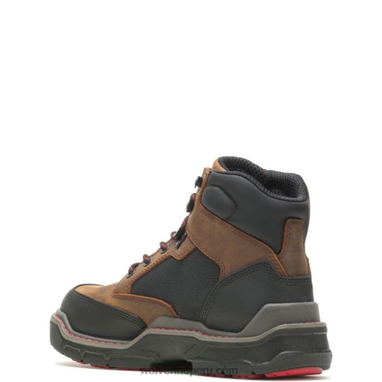 hombres L24N48 Wolverine marrón bota de trabajo raider durashocks de 6