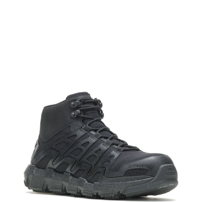 hombres L24N62 Wolverine negro bota rev vent ultraspring durashocks carbonmax