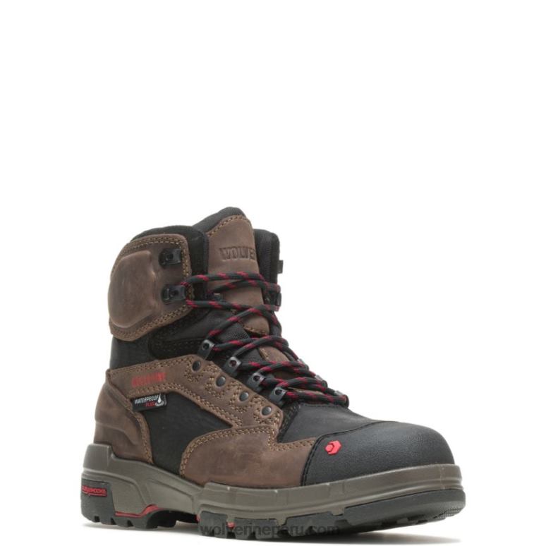 hombres L24N6 Wolverine marron oscuro botas legend durashocks carbonmax 6