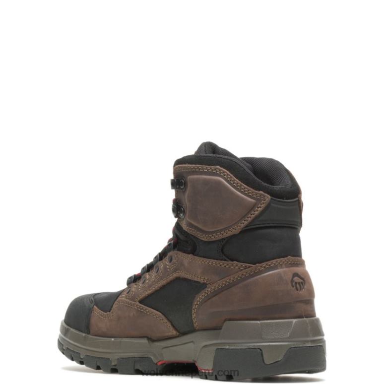 hombres L24N6 Wolverine marron oscuro botas legend durashocks carbonmax 6