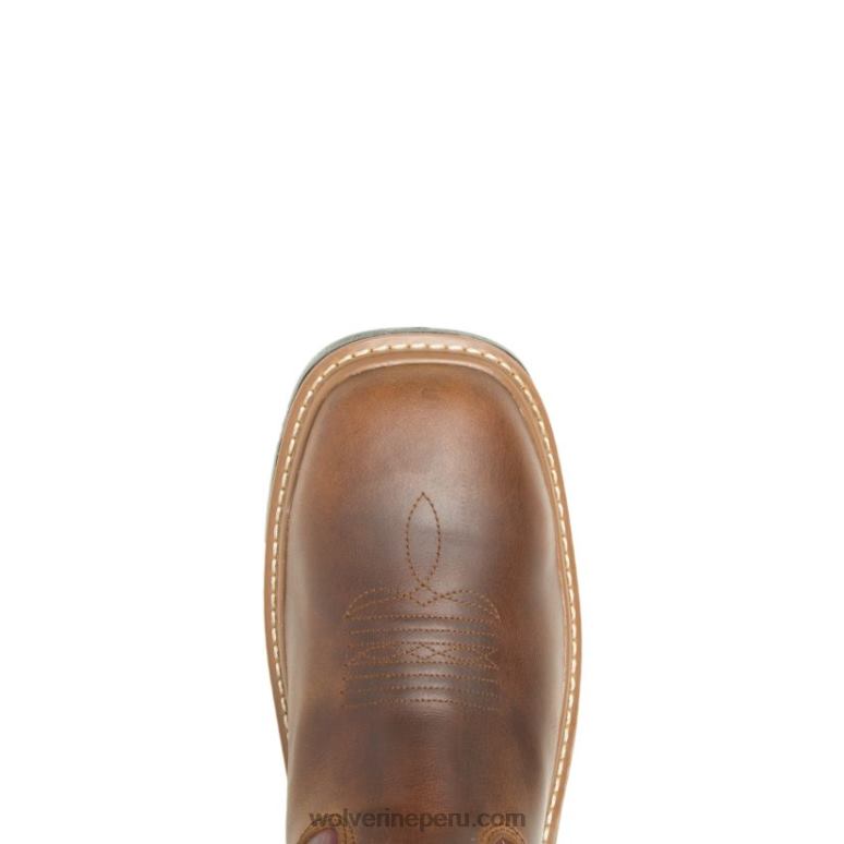 hombres L24N74 Wolverine rojo botas de agua con puntera de acero durashocks rancher