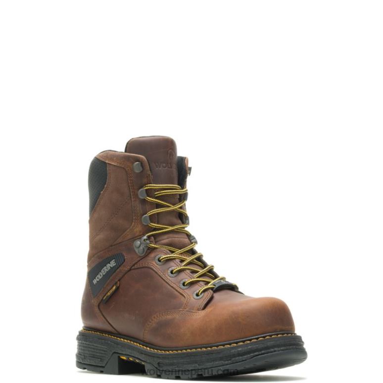 hombres L24N128 Wolverine tabaco bota de trabajo hellcat ultraspring carbonmax 8