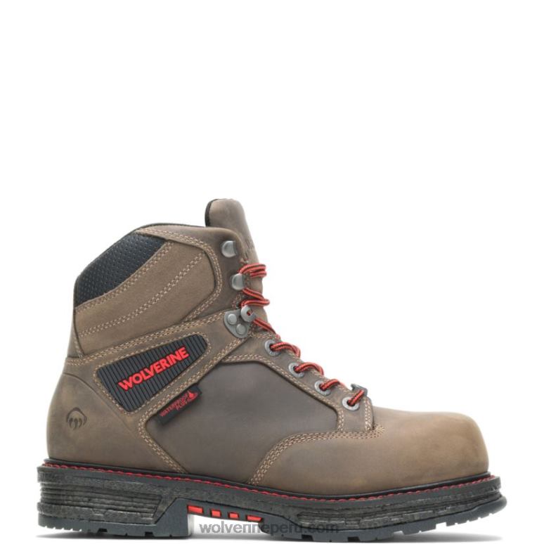 hombres L24N214 Wolverine grava Bota de trabajo Hellcat Ultraspring de 6"