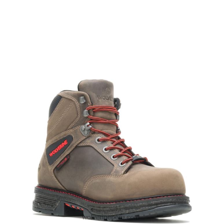 hombres L24N214 Wolverine grava Bota de trabajo Hellcat Ultraspring de 6