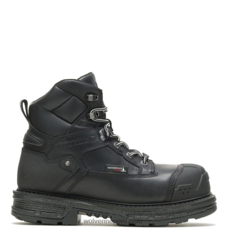 hombres L24N67 Wolverine negro Bota de trabajo Hellcat Ultraspring para trabajo pesado de 6" CarbonMax