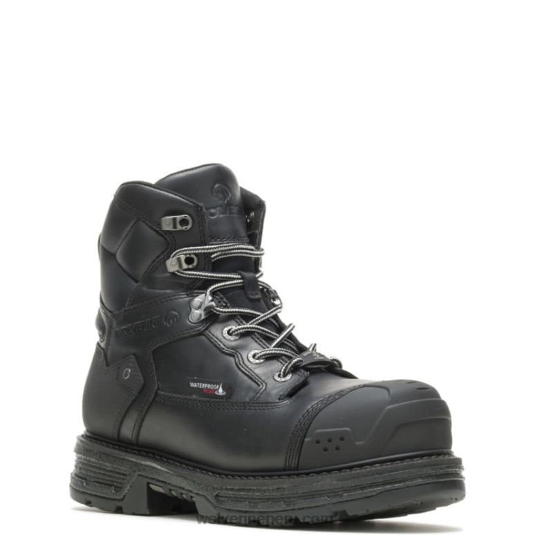 hombres L24N67 Wolverine negro Bota de trabajo Hellcat Ultraspring para trabajo pesado de 6