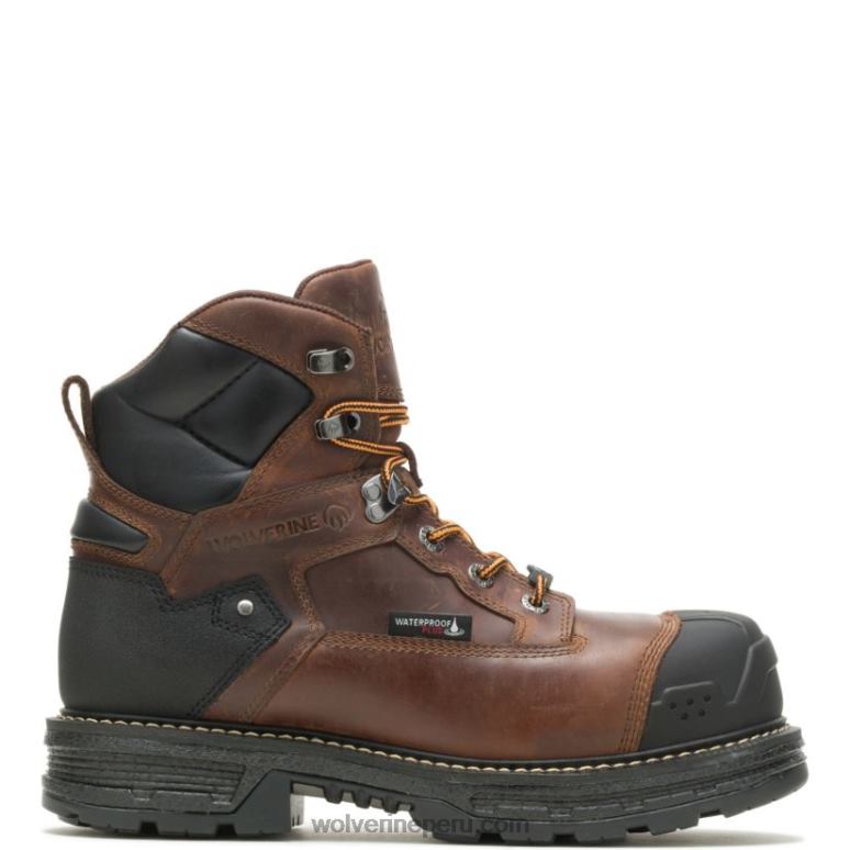 hombres L24N69 Wolverine tabaco Bota de trabajo Hellcat Ultraspring para trabajo pesado de 6" CarbonMax