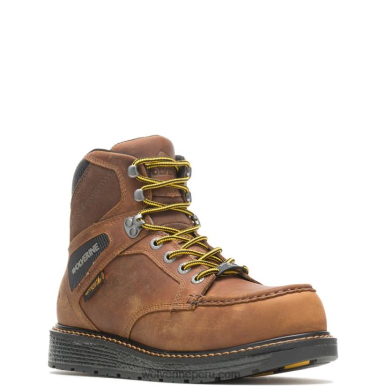 hombres L24N9 Wolverine tabaco botas de trabajo hellcat ultraspring moc toe wedge 6
