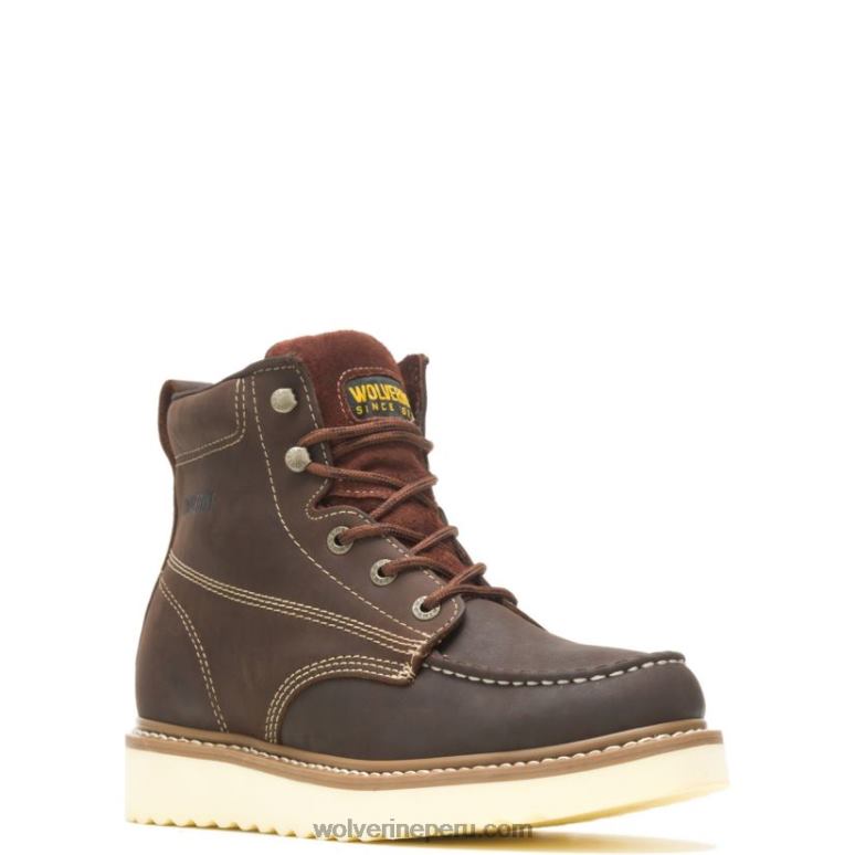hombres L24N180 Wolverine marrón cargador de cuña de 6